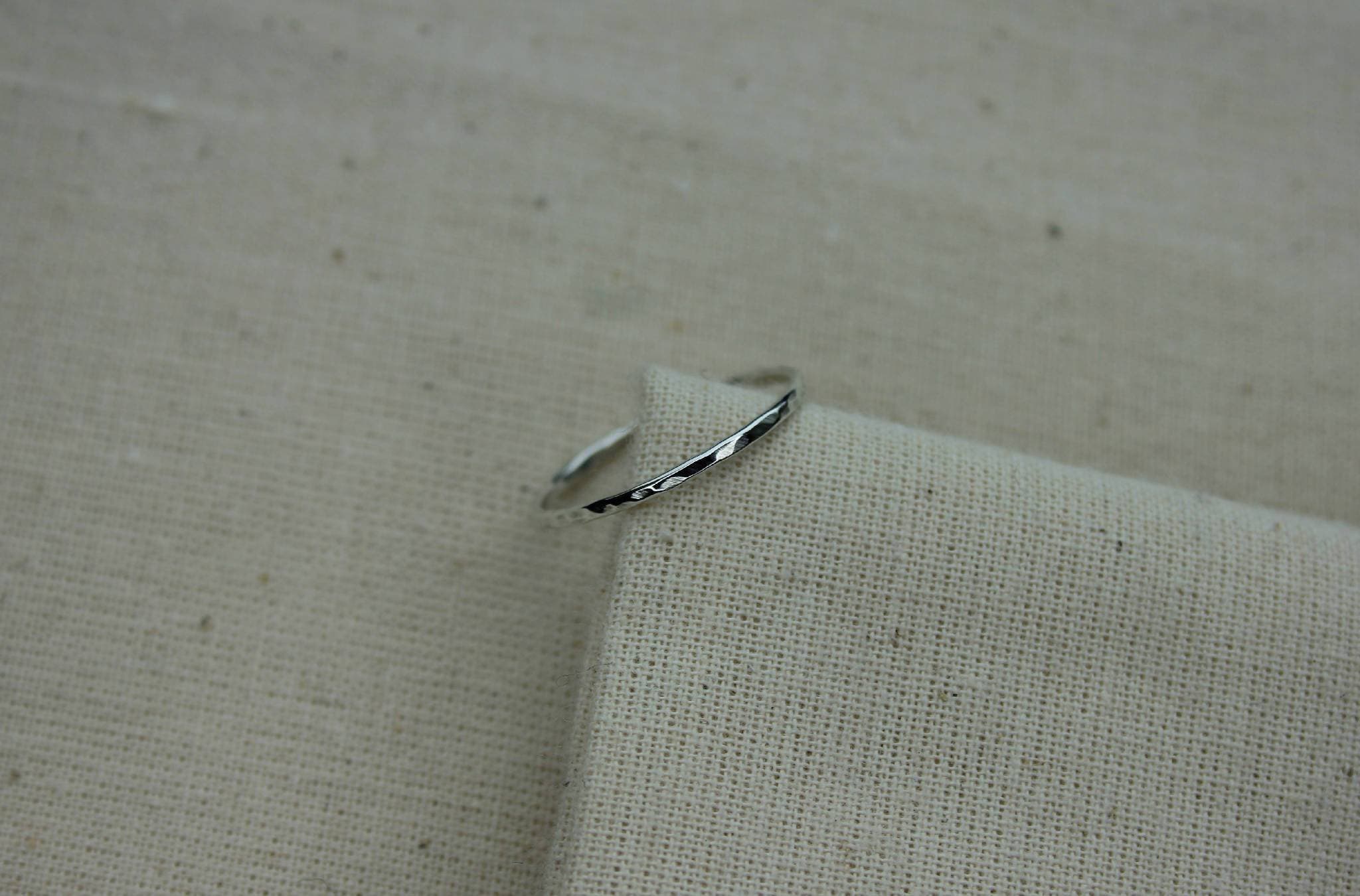 Handmade Recycled Sterling Silver Delicate Stacking Rings