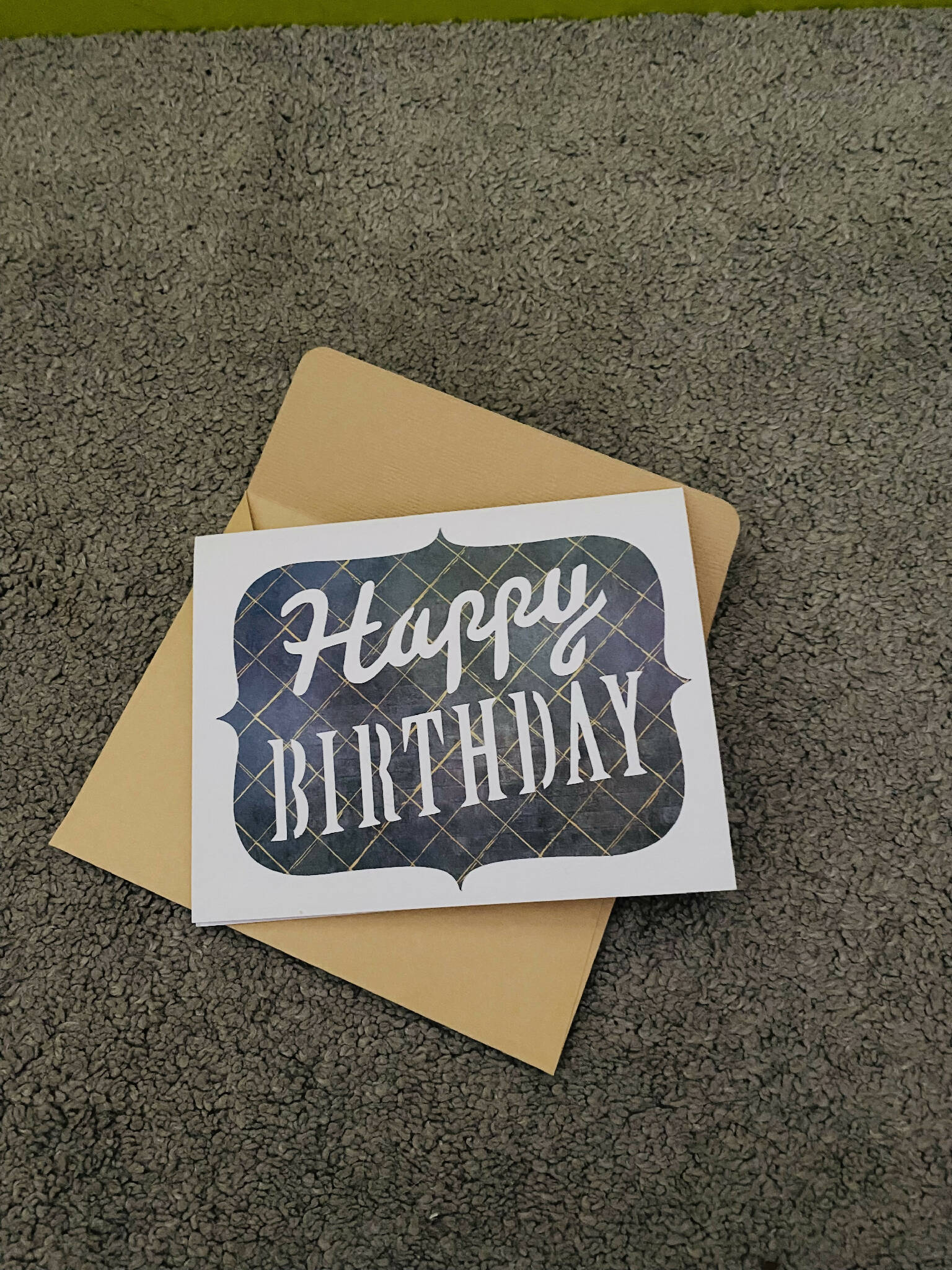 Happy birthday card - pattern