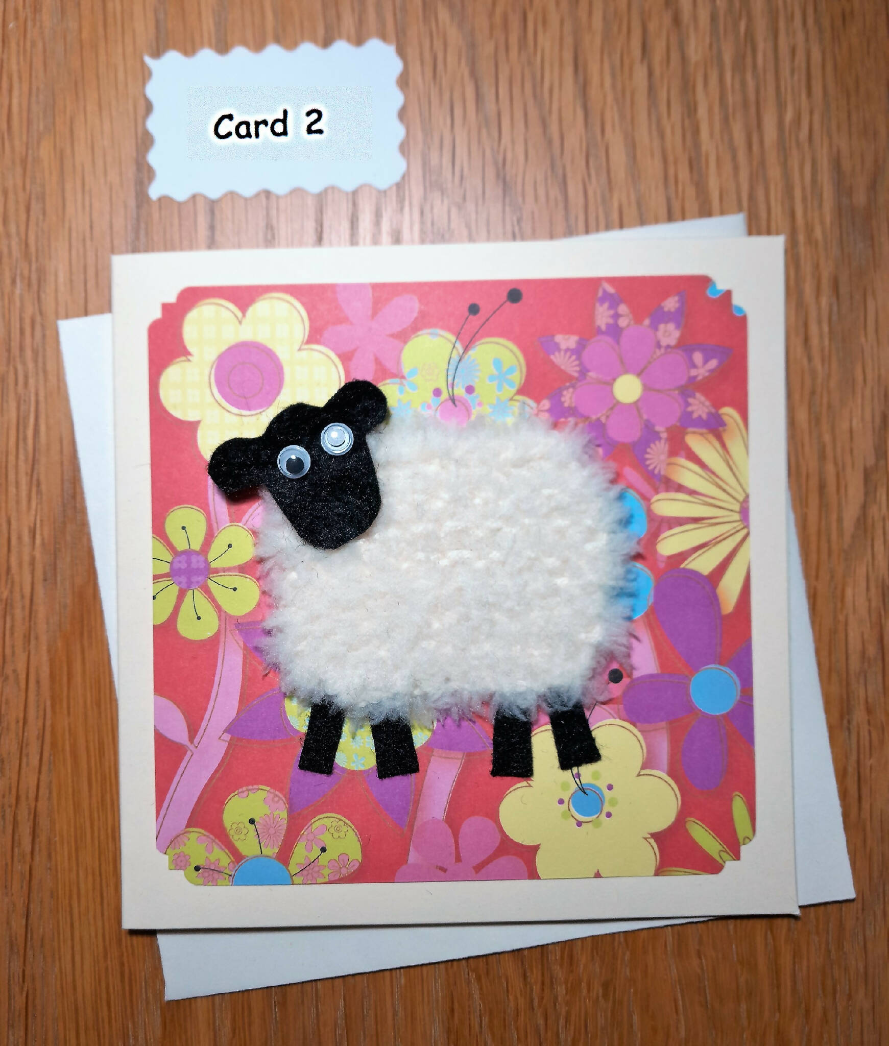 Knitted Sheep Greetings Card