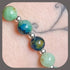 Natural Chrysocolla and Sterling Silver Bracelet