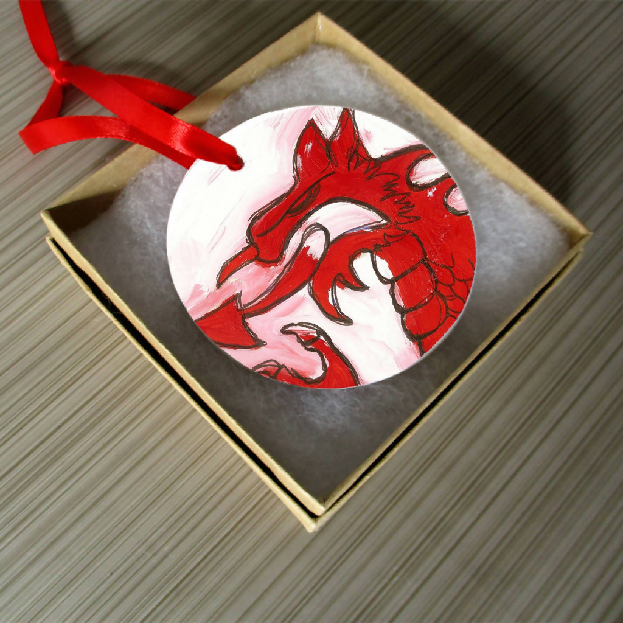 Welsh Dragon Head Ceramic hanging gift