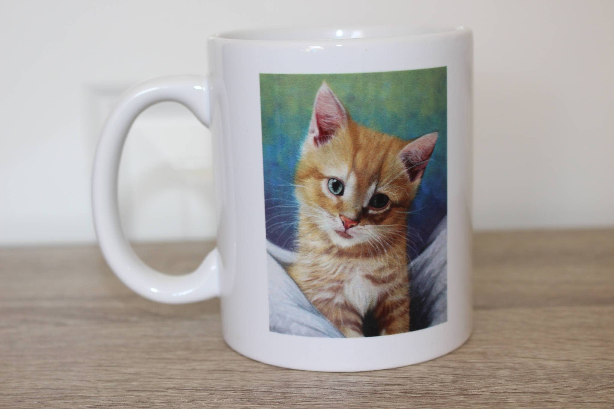 "Hugo" Rescue Kitten Art Print Mug