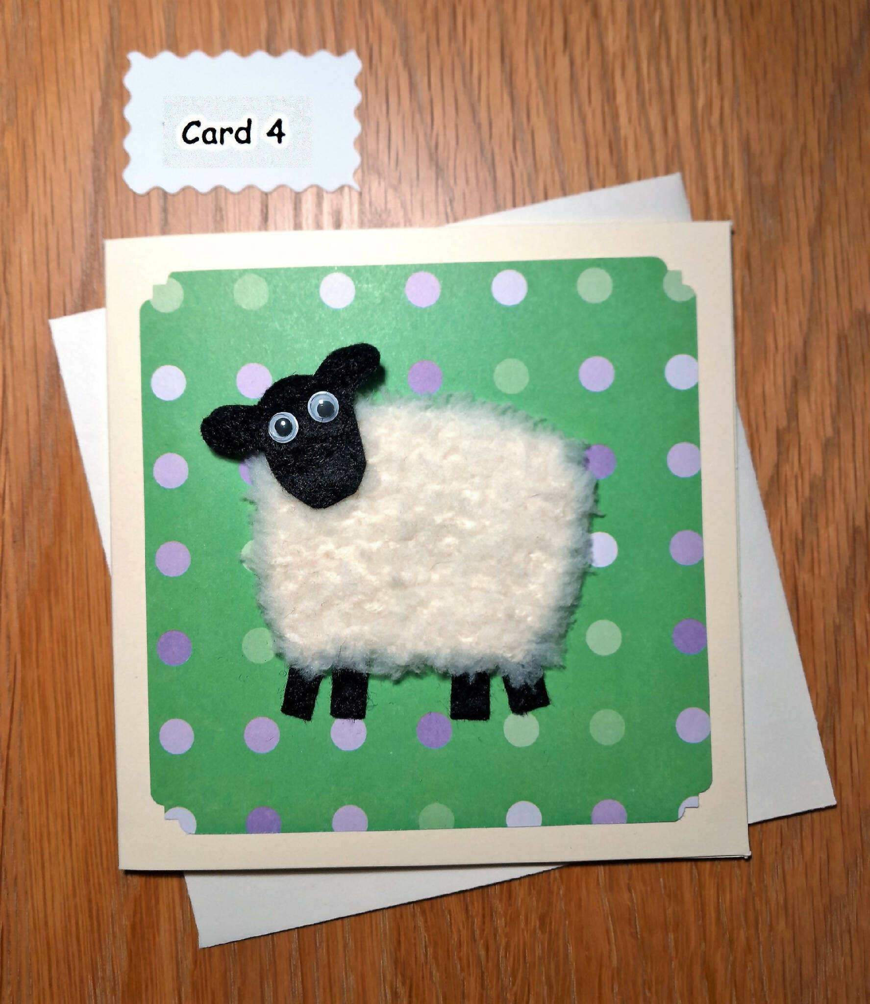 Knitted Sheep Greetings Card