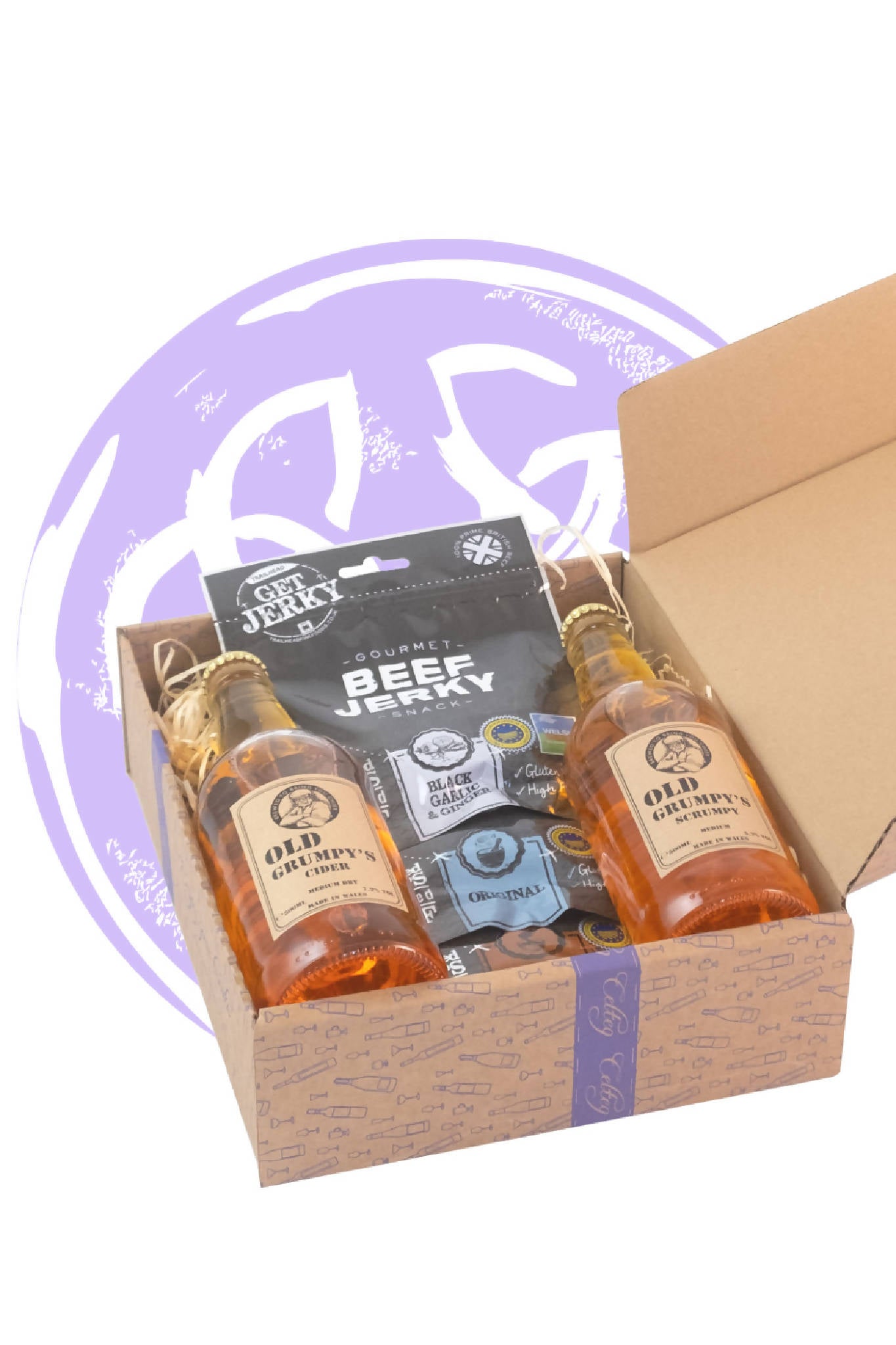 Old Grumpy’s Welsh Cider & Beef Jerky Gift Box
