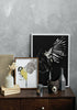 Minimalistic Flying Bird | Digital Art Print | Christmas Gift Ideas | Halloween Decorations