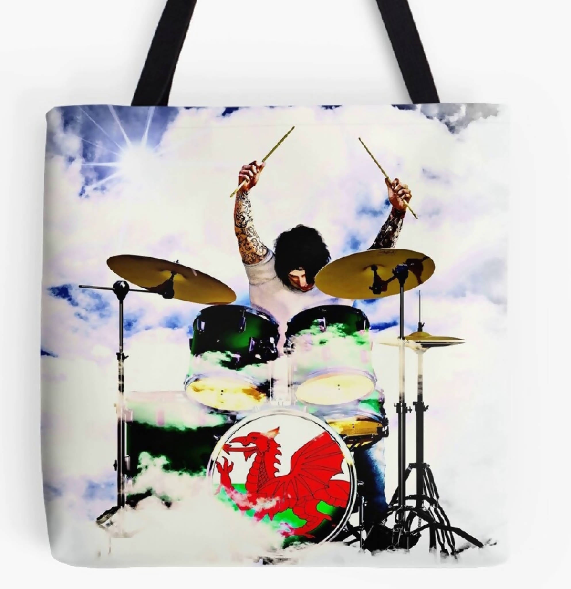 'Welsh Drummer' Tote Bag