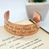 Shakespeare Quote Cuff Hamlet, Hand Stamped Copper Bracelet "Doubt thou the stars are fire, Doubt that the sun doth move, Doubt truth to be a liar, But never doubt I love." Macbeth