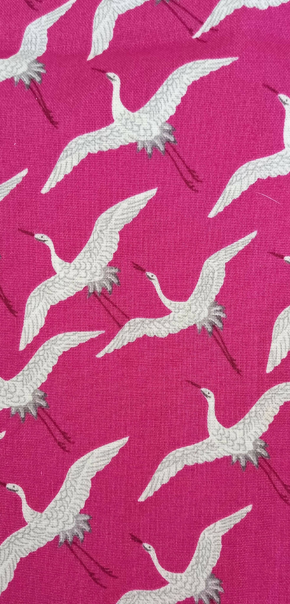 Infinity Scarf with Pink Cranes