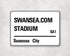 Swansea City Stadium - Swansea aluminium printed metal street sign - gift, keepsake, football gift