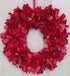 Rag Wreath in Reds and Orange