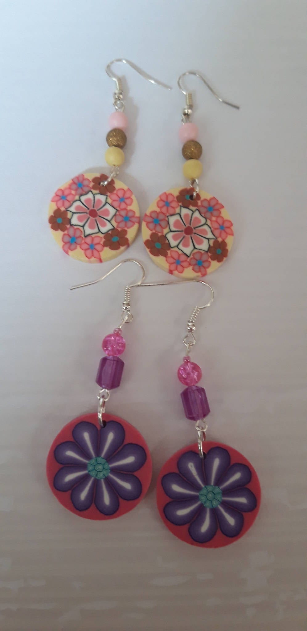 Funky flower earrings