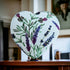 Floral Lavender heart slate coasters