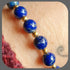 Lapis Lazuli and Vermeil Beaded Bracelet