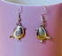 Robin Earrings -Silver fish hook drop earrings