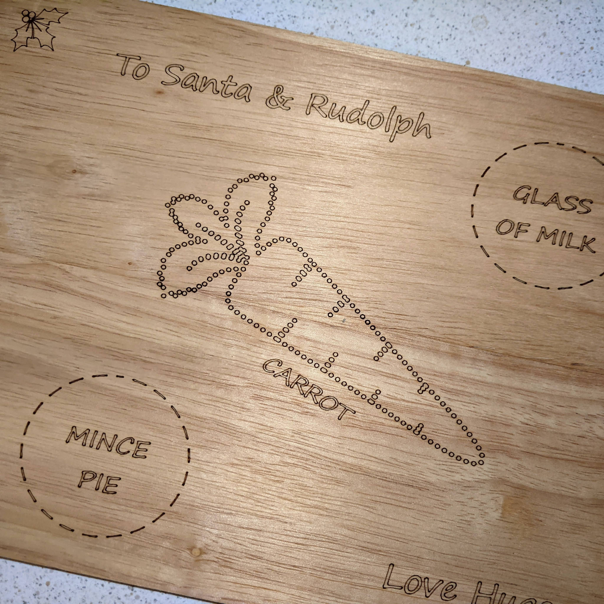 Personalised Wooden Christmas Eve Board