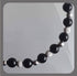 Black Obsidian and sterling silver bracelet