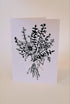 Flower Bouquet' Lino-Print Card