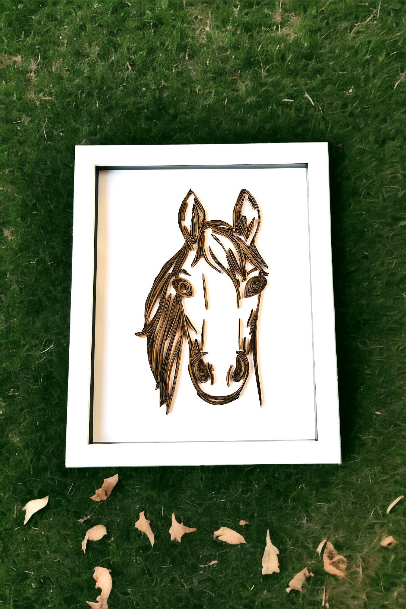 Quilled horse picture