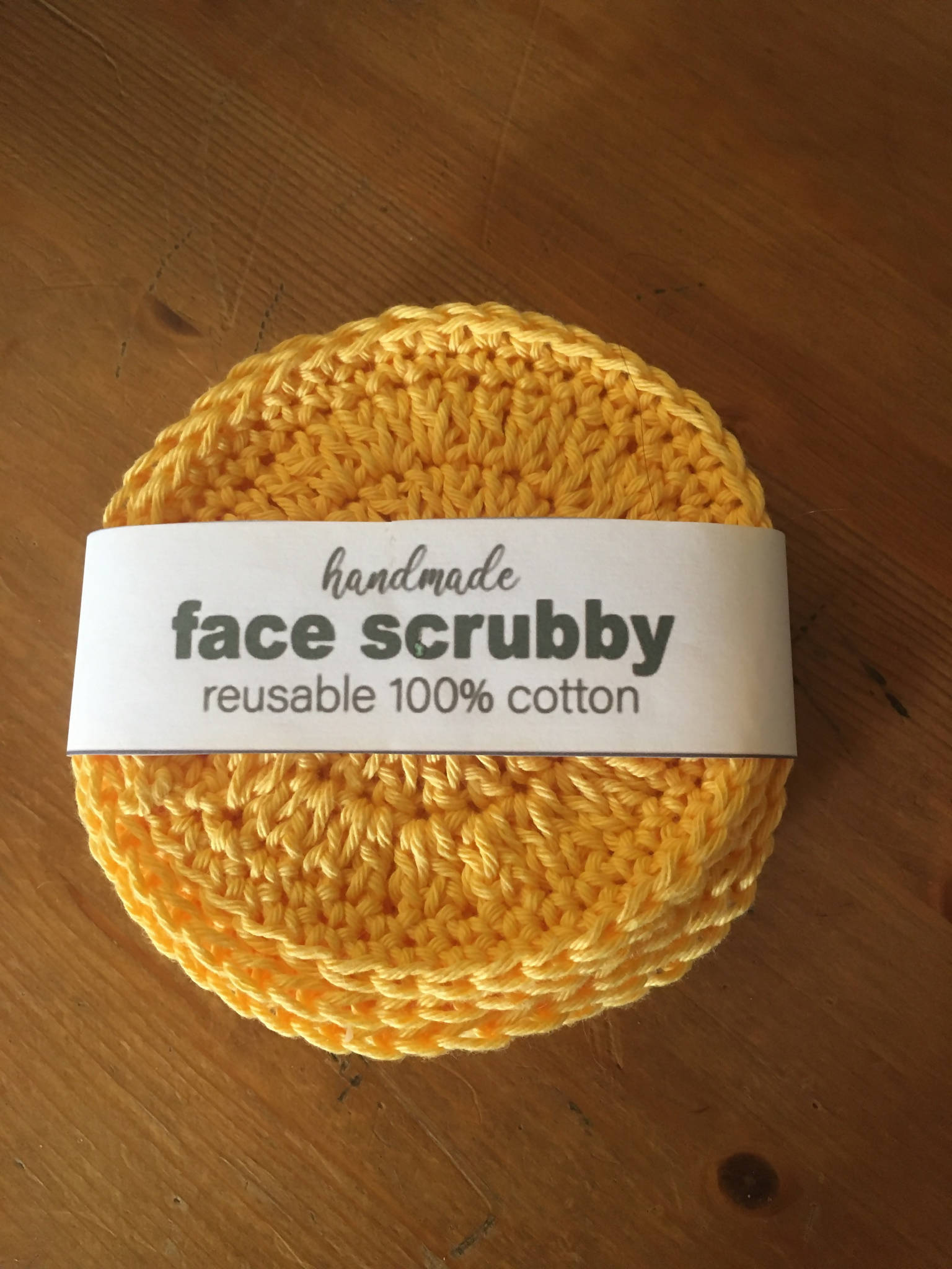 Crocheted face scrubbies