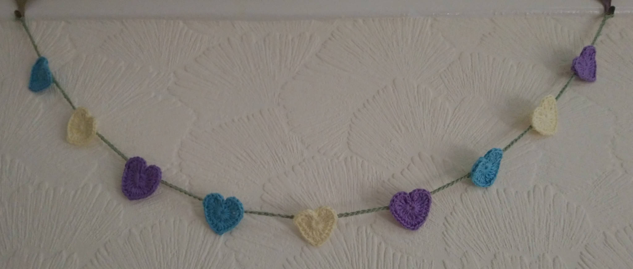 Crochet Heart garland / Heart Crochet Bunting