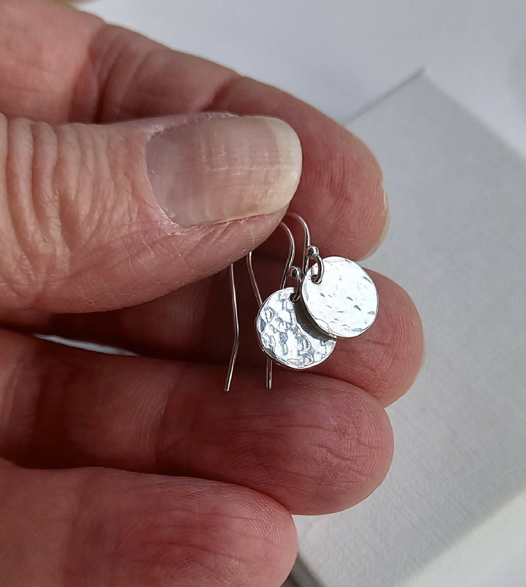 Hammered Sterling Silver Earrings | Felt