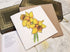 Greetings card of watercolour print of daffodils