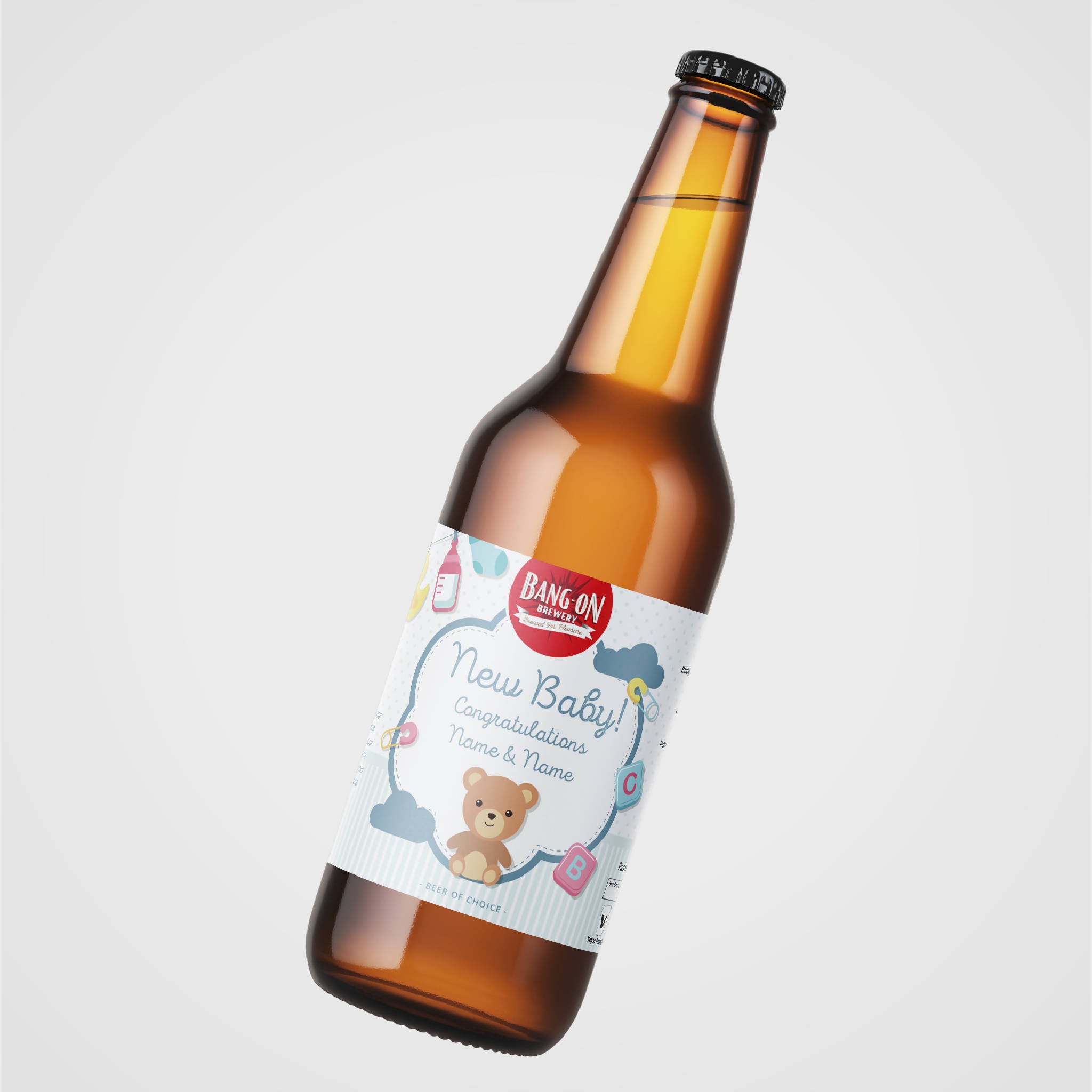 Personalised New Baby Beer - 6 Pack
