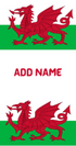 Personalised Welsh Dragon Keyring