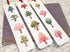 Hand-painted watercolour trees bookmarks print (set of 3)
