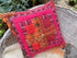 Patchwork cushion created from vintage and new Welsh Fabrics