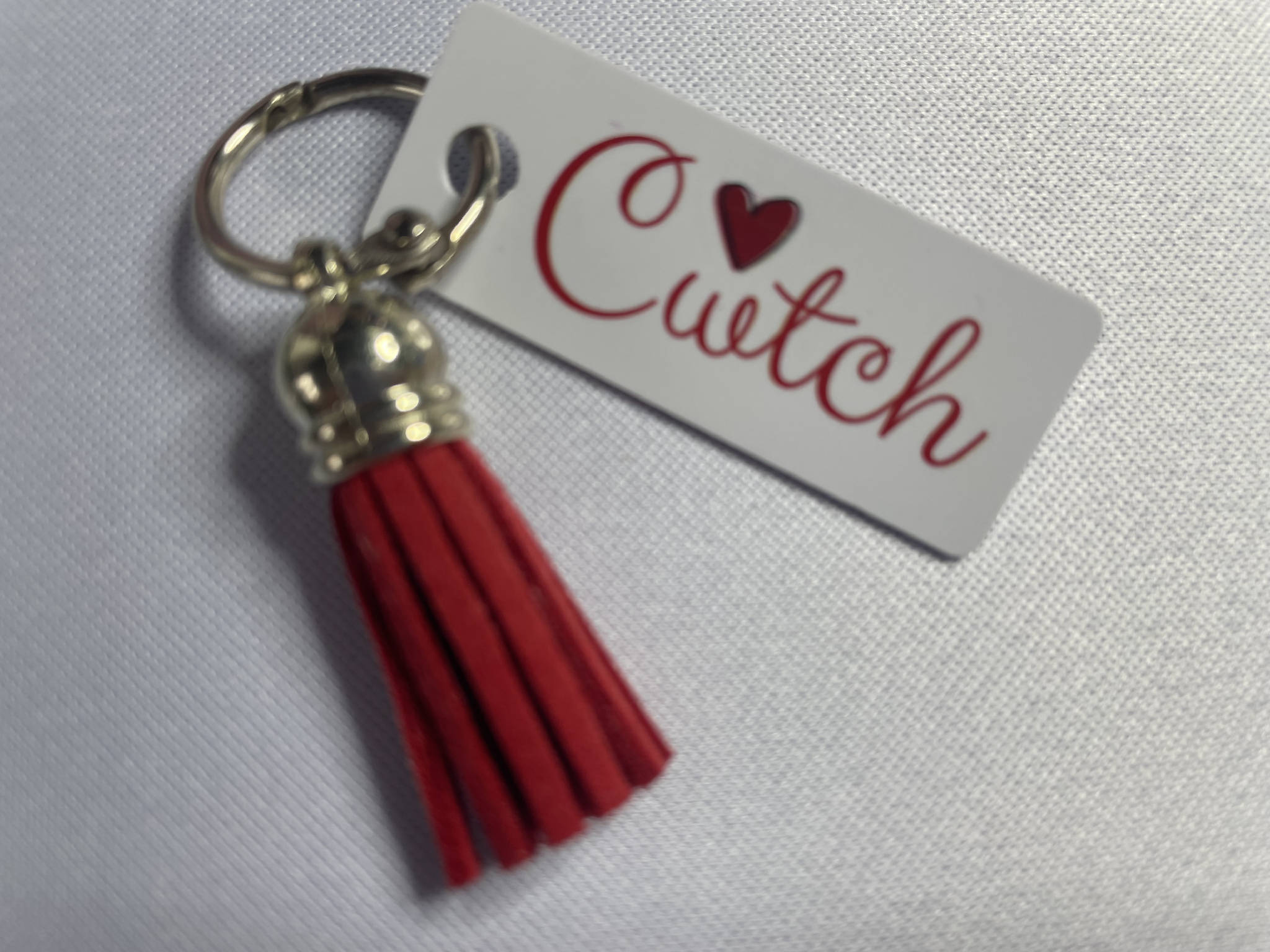 Cwtch keyring can be personalised