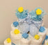 3 tier nappy gift cake - blue booties