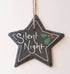 Slate Star Christmas Decoration -Silent night