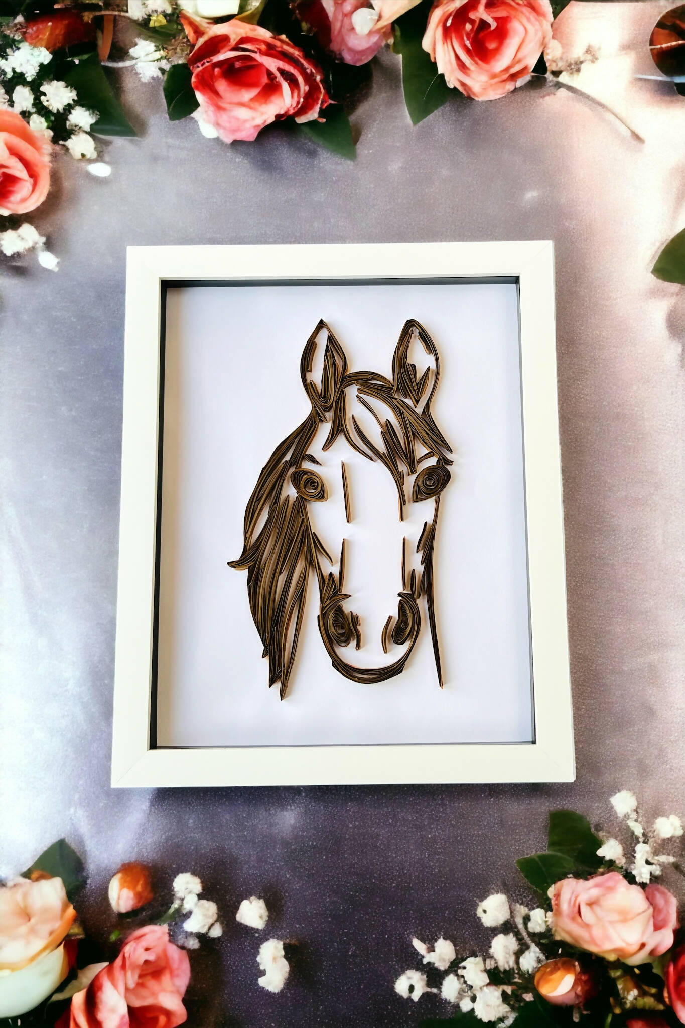 Quilled horse picture