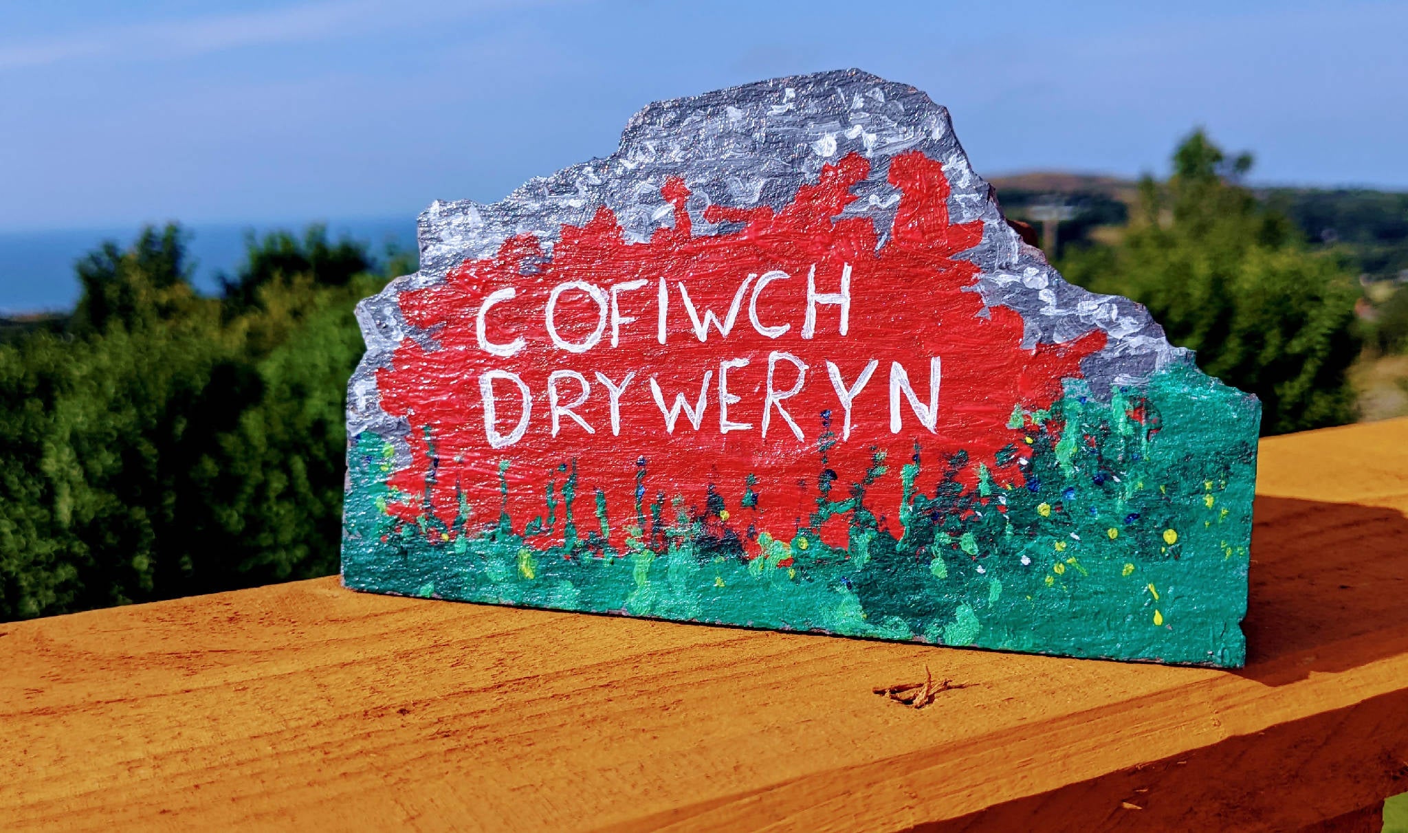 Cofiwch Dryweryn - Slate Art Piece