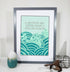 A smooth sea never made a skilled sailor, Print, Poster, Wall art, Welsh poster, Digital Art