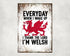 Thank The Lord I'm Welsh Sign | Aluminium Printed Metal Street Sign - Gift | Keepsake | Welsh Gift | Welsh Souvenir