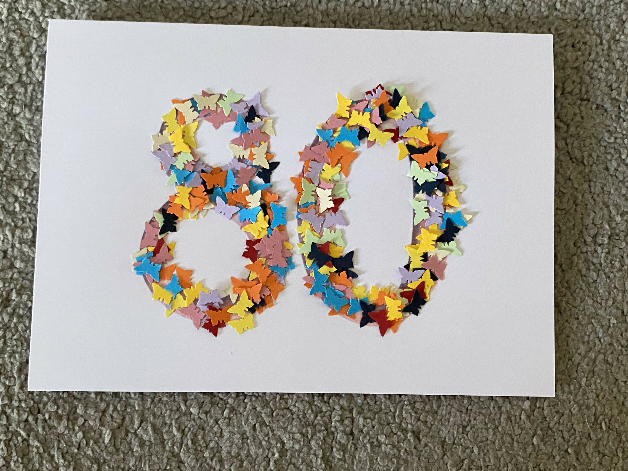 Butterfly age card