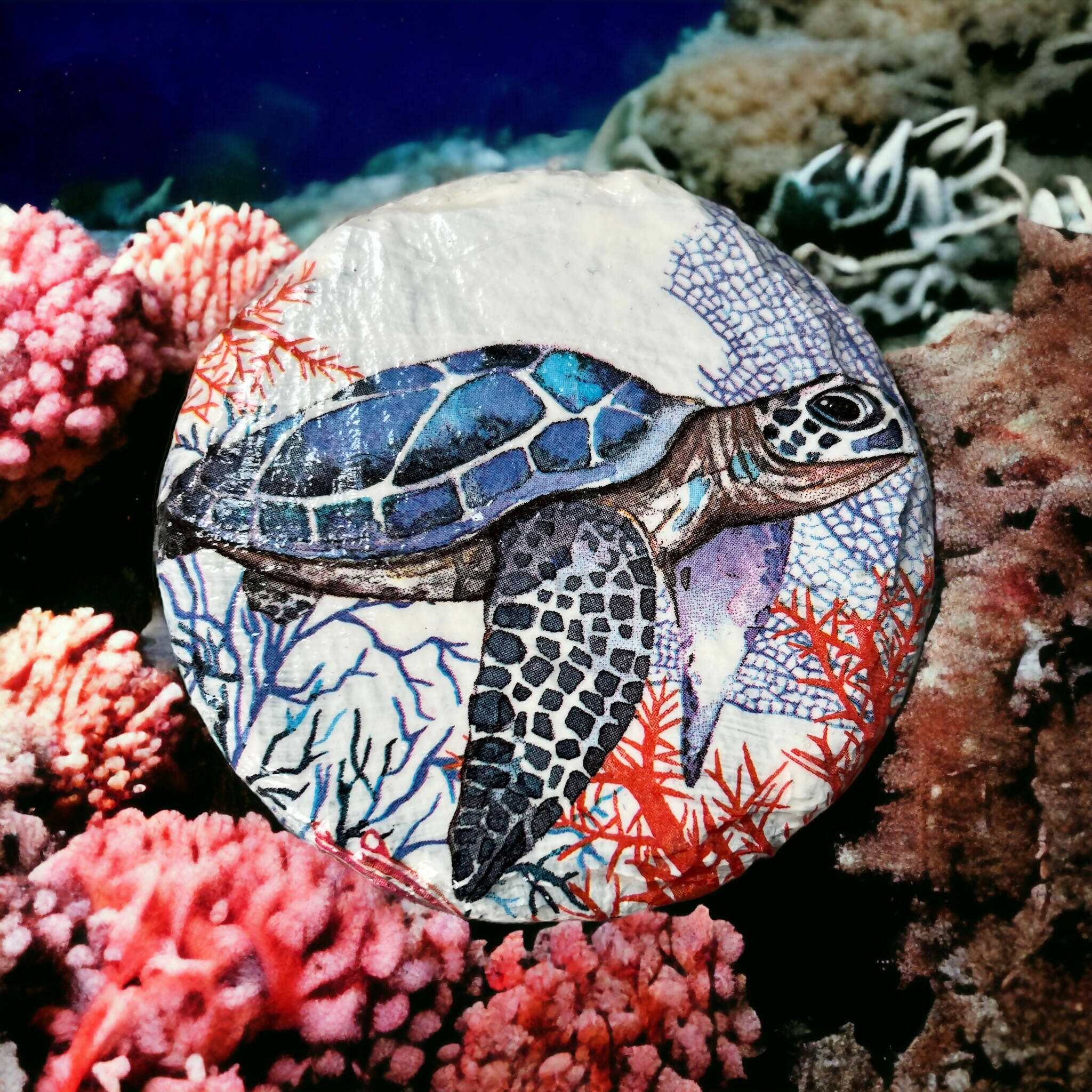 Beautiful sea turtle slate coasters, drink coasters, stocking fillers
