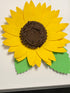 Sunflower wall art white