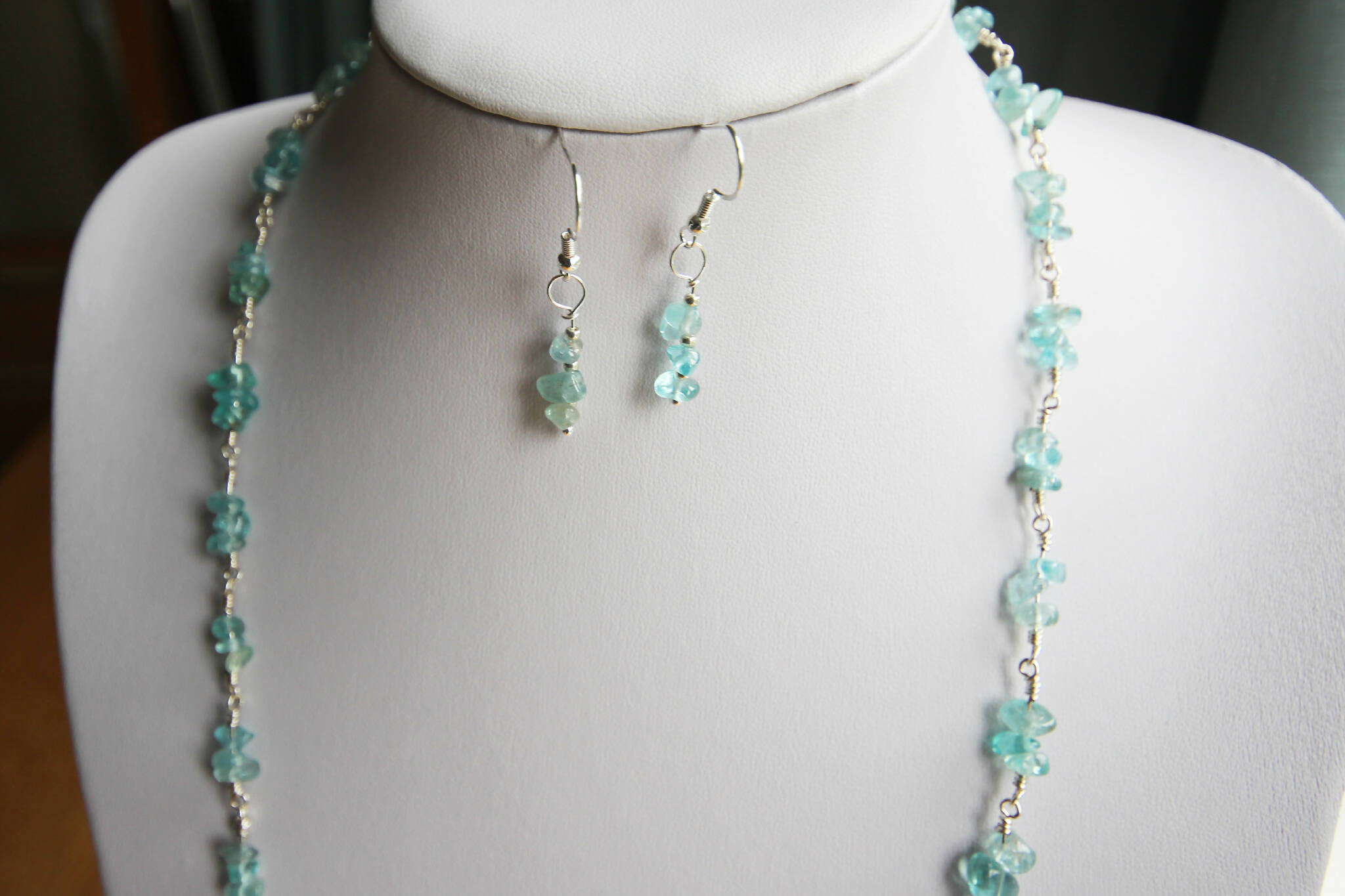 Sea Glass Necklace & Earring set 503