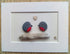 Pebble Picture: 2 Small Robins on Driftwood