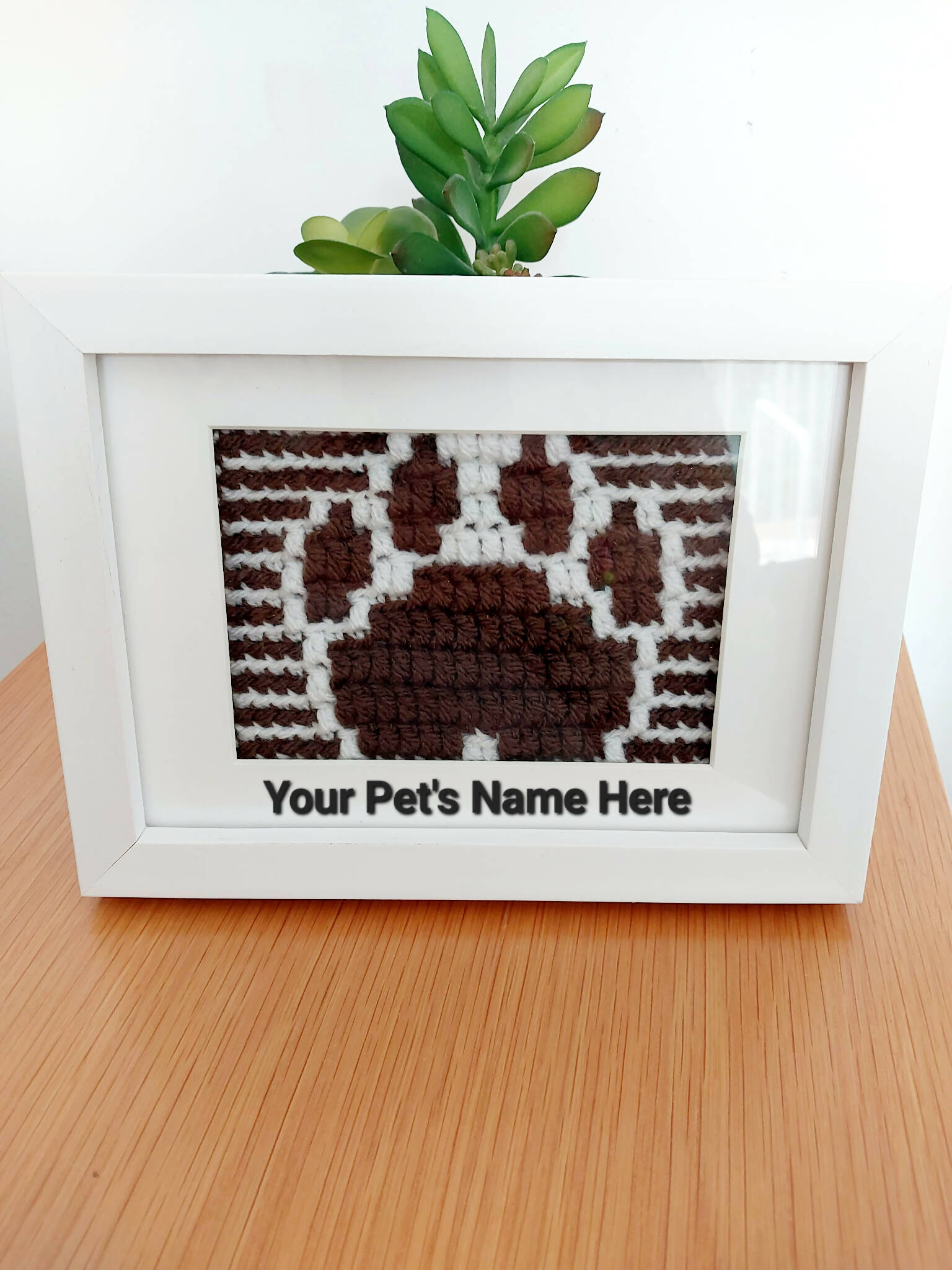 Paw Print Picture - Made to Order, Choose your colours.