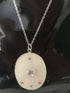 Handmade bespoke Silver Resin & Swarovski Crystal Necklace