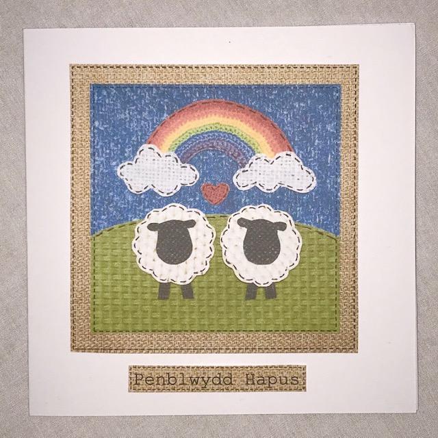 Rainbow Sheep Card