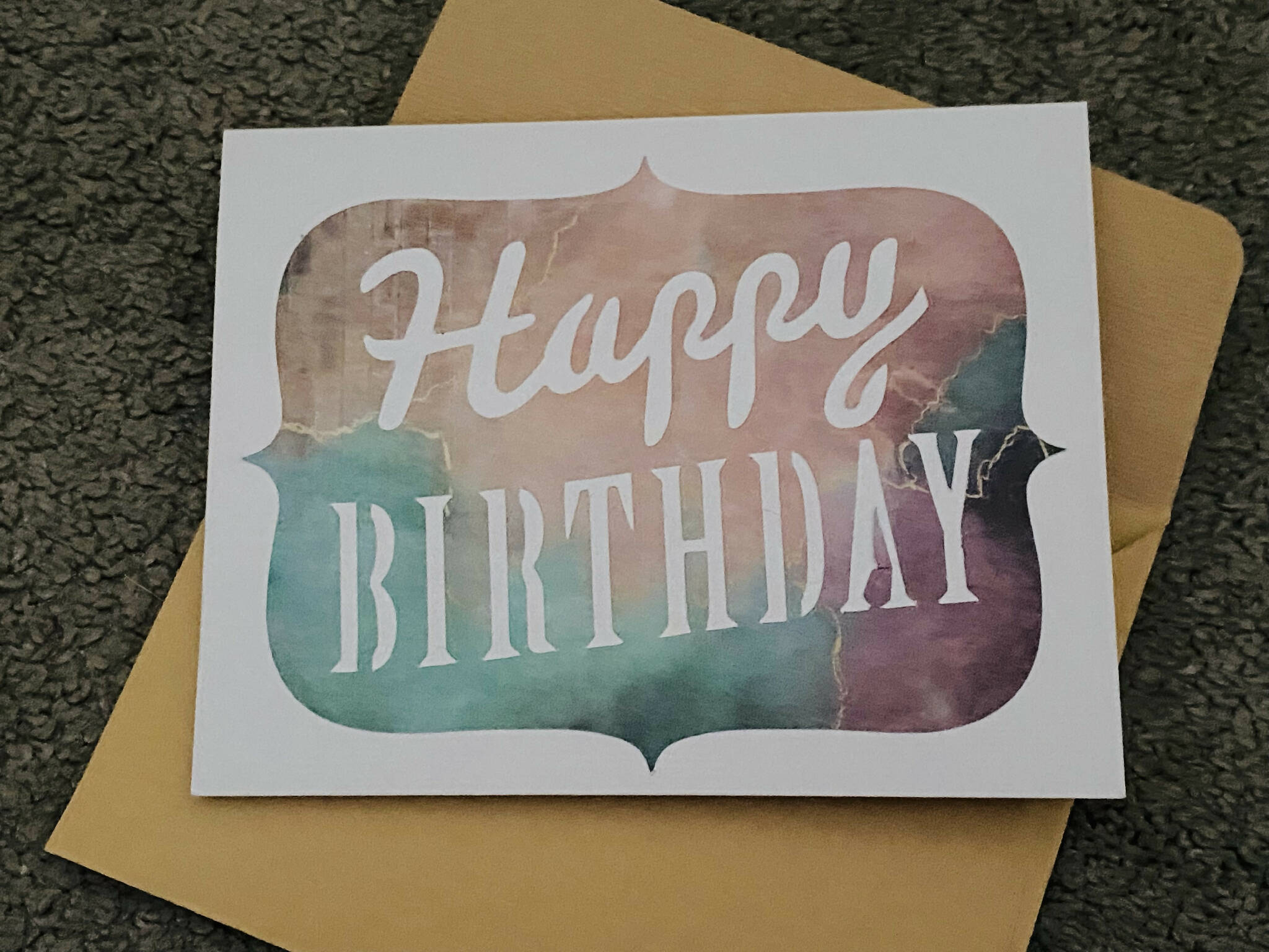 Happy birthday card - multi