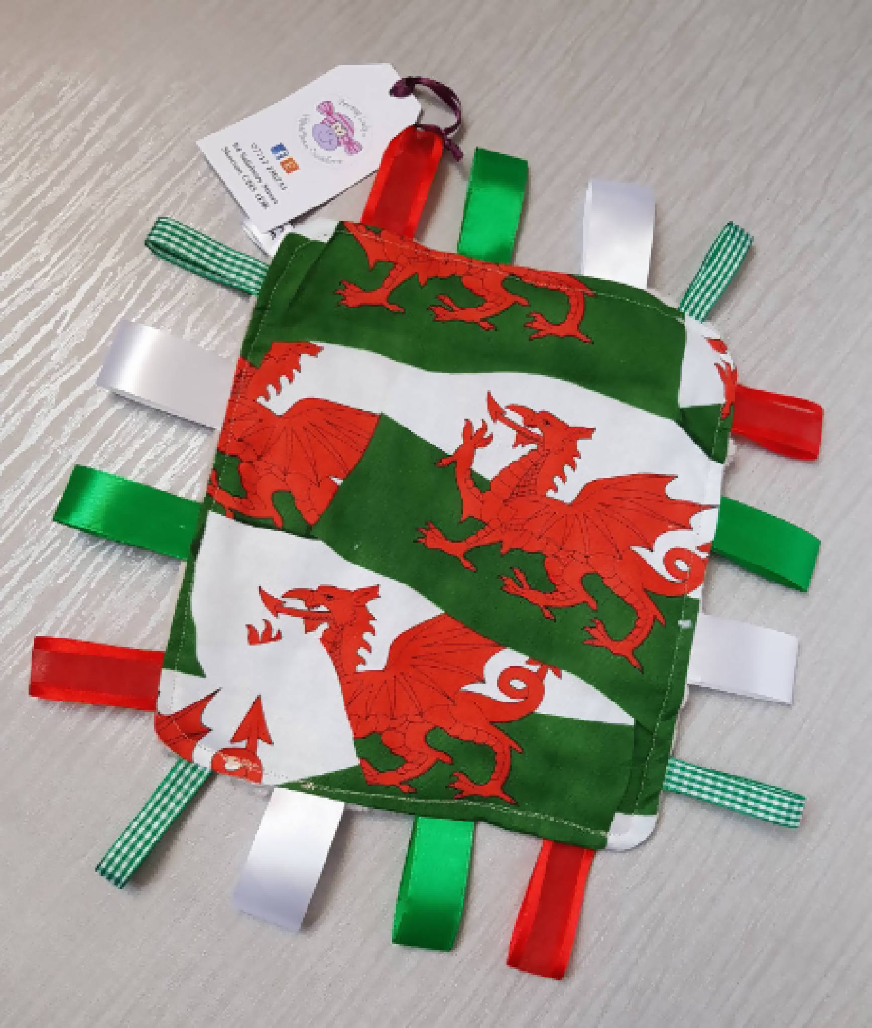 Welsh Baby Ribbon Comforter