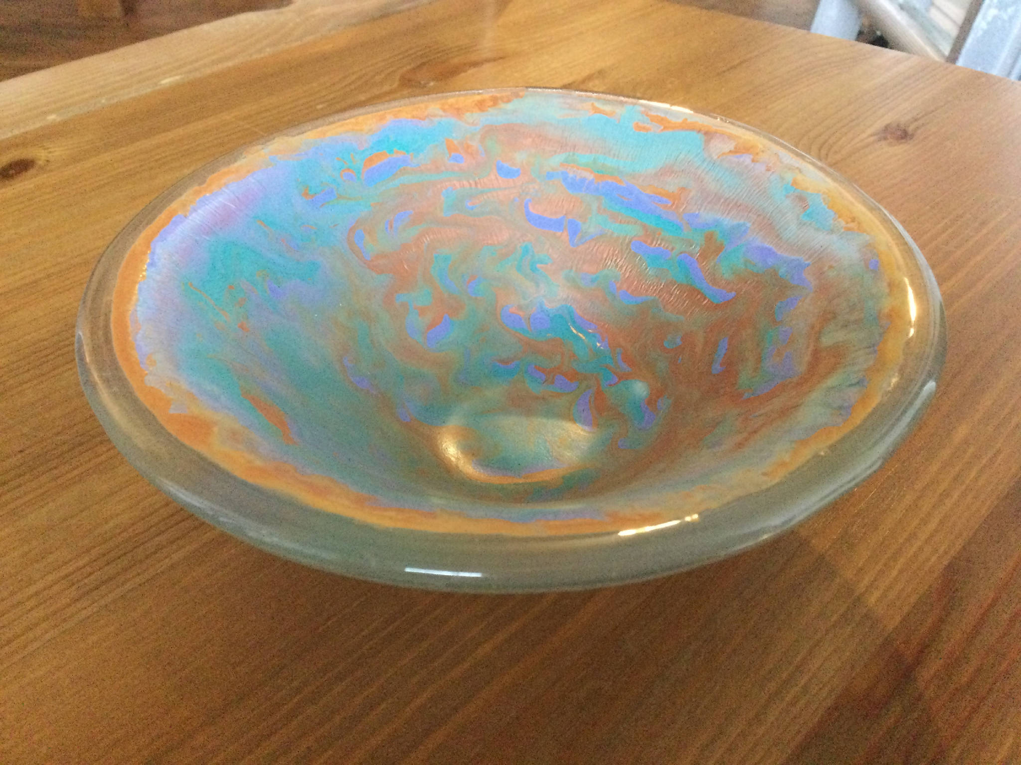 Fused Glass Bowl - Swirl Design