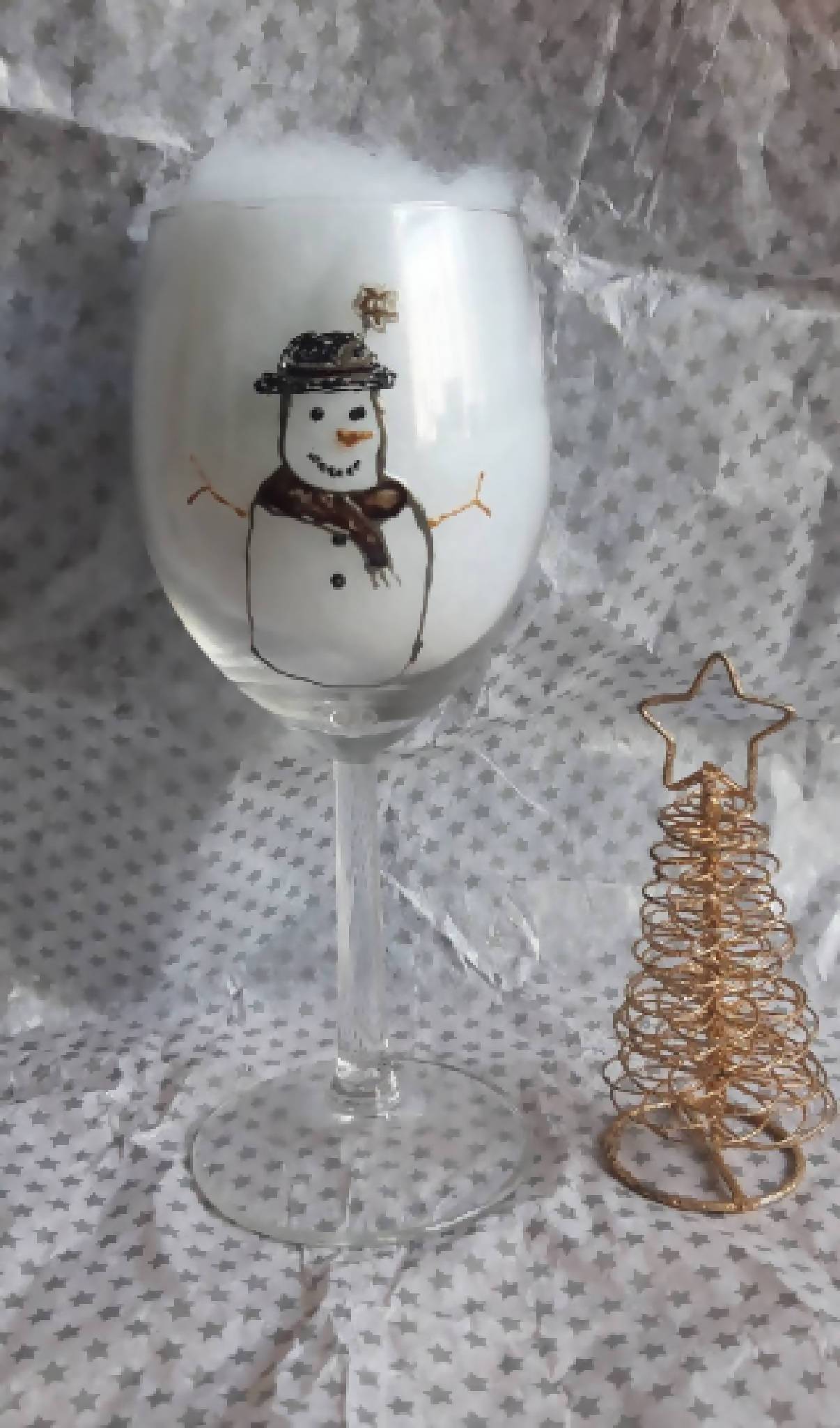 Snowman Wine Glasses