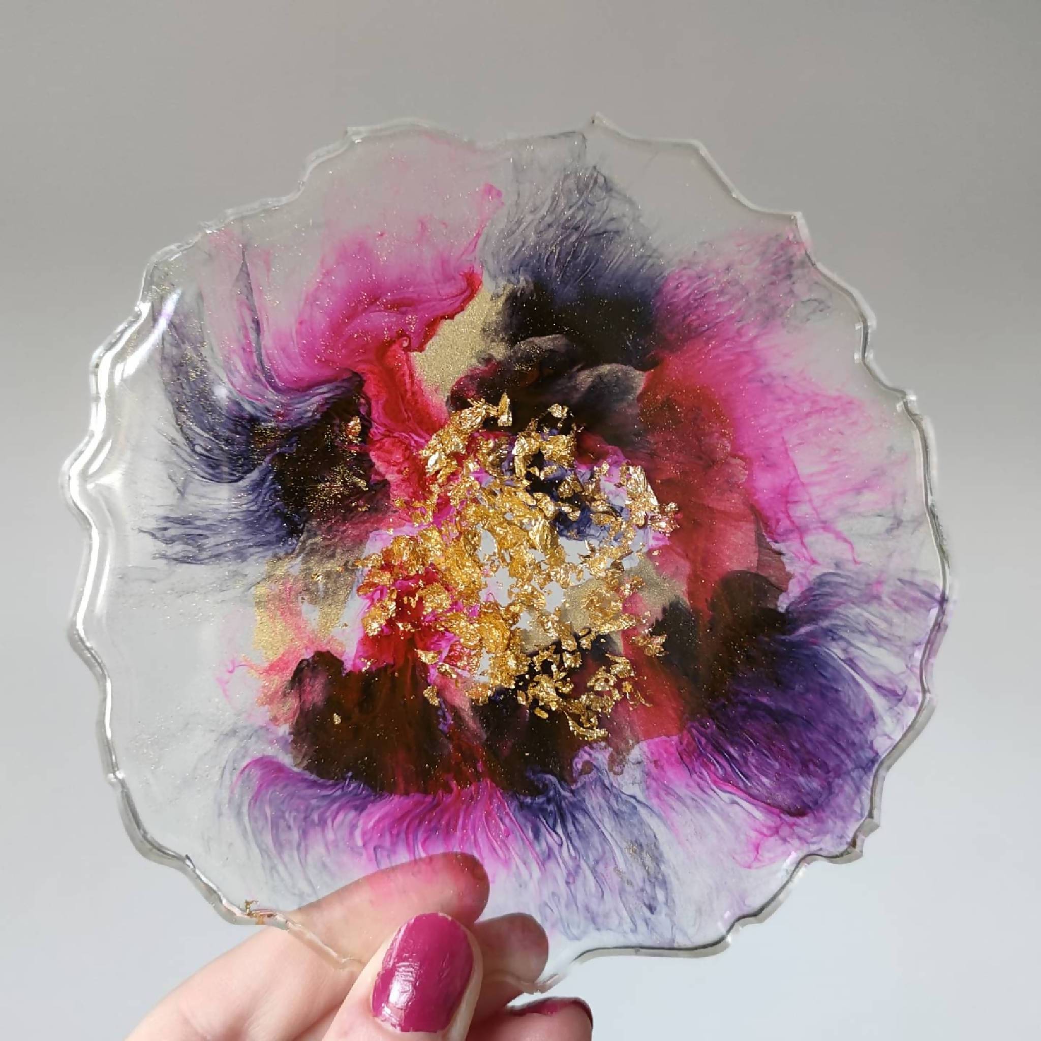 Resin Alcohol Ink Coasters